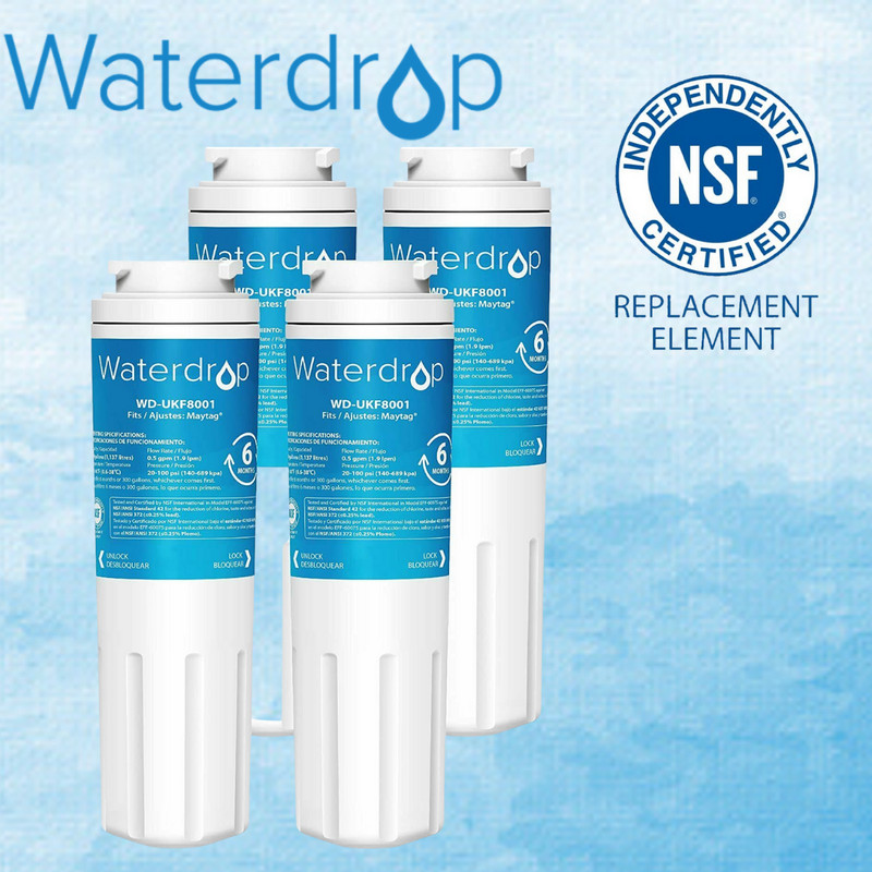 Waterdrop UKF8001 Refrigerator Water Filter, Replacement for Maytag UKF8001 (4)