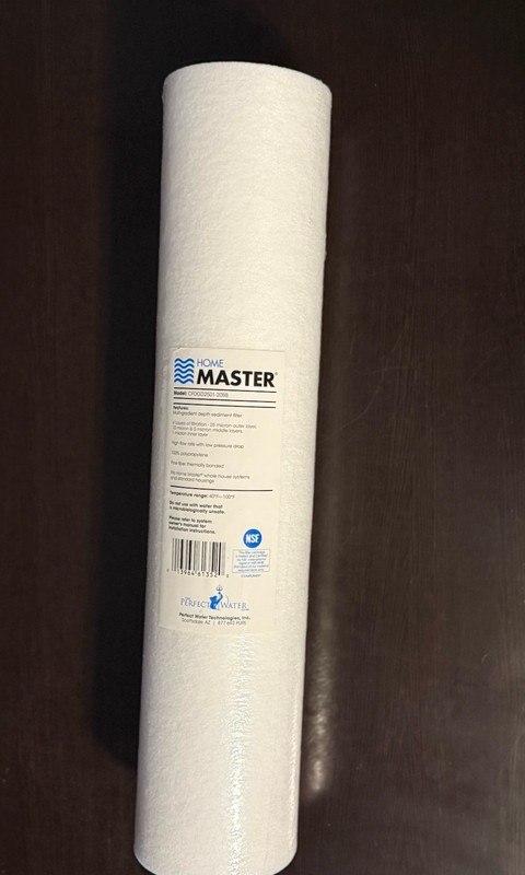 CFDGD2501-20BB Home Master Replacement Whole House Sediment Filter 4 layers of..