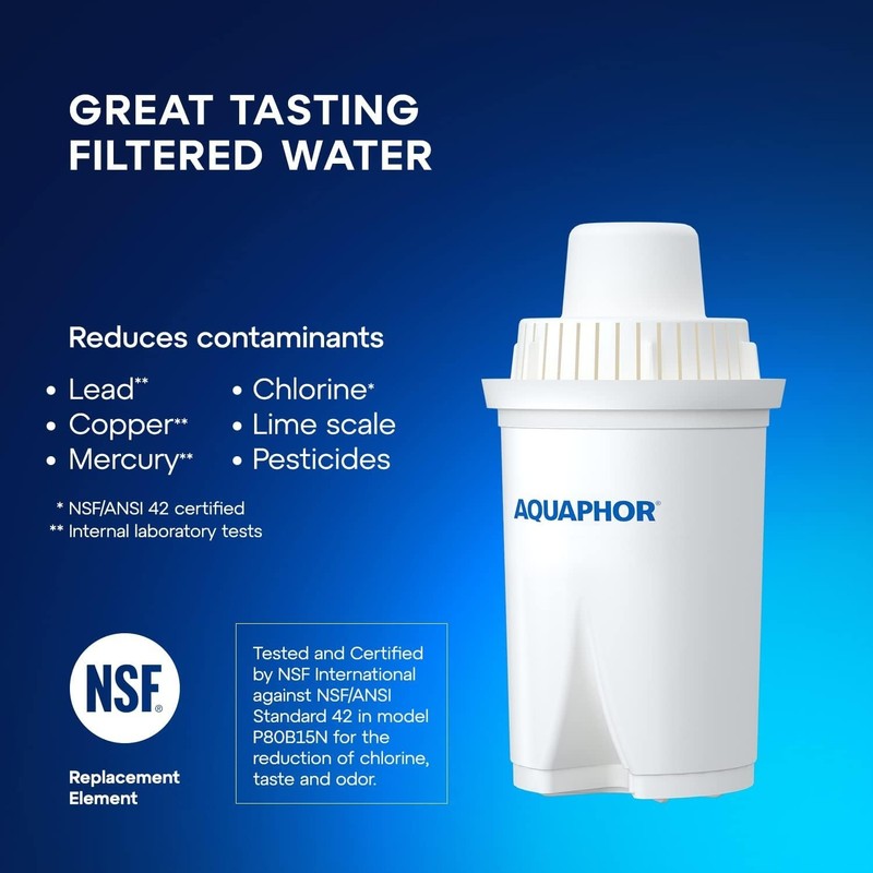 Eco-Friendly 5-Cup Water Filter Pitcher - Dark Blue with Long-Lasting B15 Filter gallery