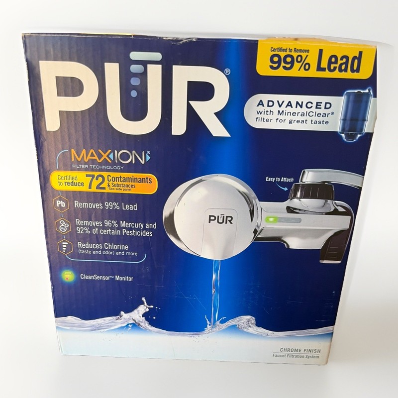 PUR Maxion Faucet Filtration System, PFM400H, Chrome Finish