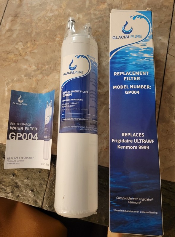GLACIAL PURE Replacement Water Filters Model GP004 Brand New Sealed
