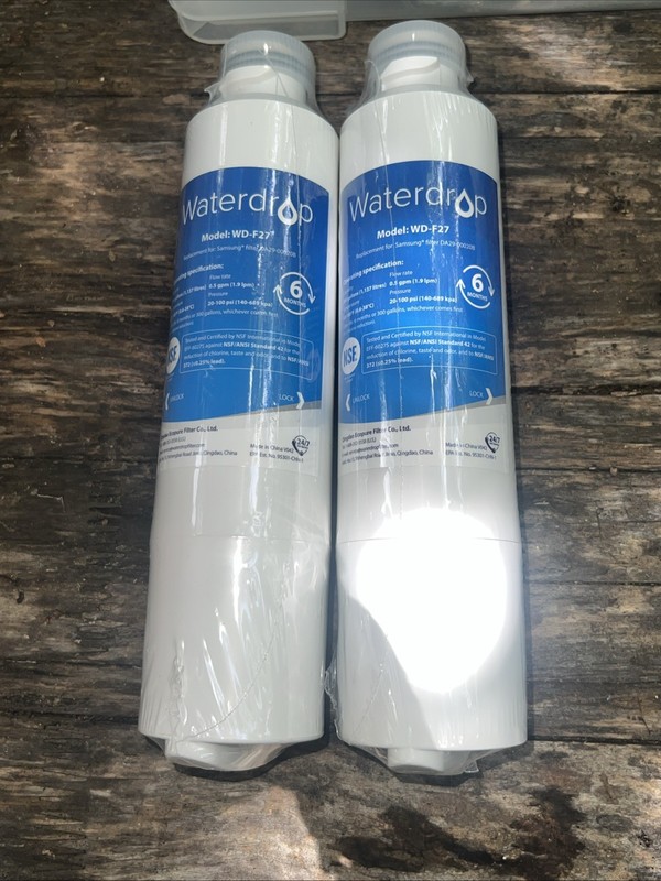 2 Pack Waterdrop WD-F27 Water Filters Sealed No Boxes