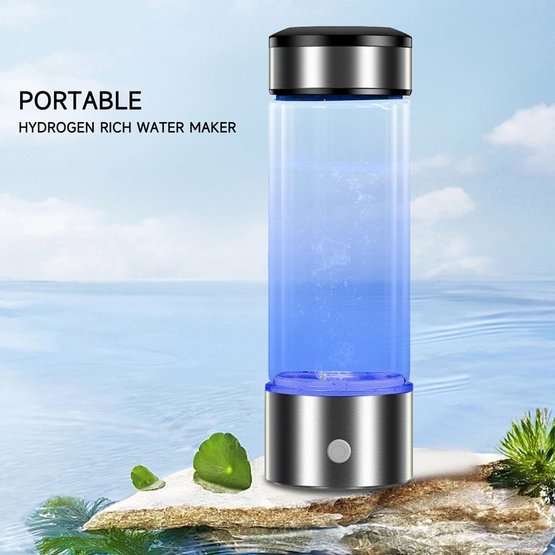 450ml Portable Hydrogen Rich Water Maker Alkaline Bottle Cup Ionizer GeneratorUA gallery