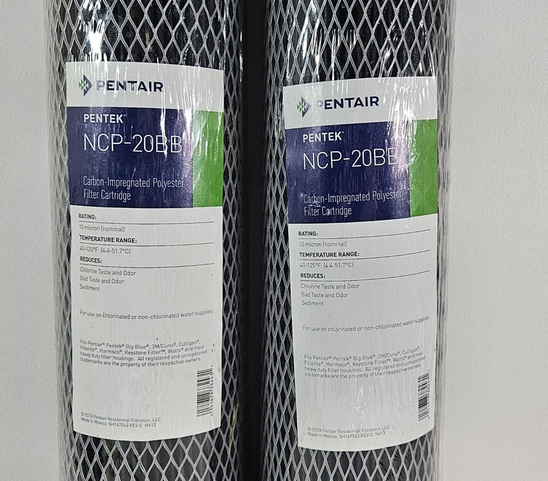 Lot of 2 Pentair Pentek NCP-20BB Big Blue Carbon Water Filters 20-inch Sealed gallery