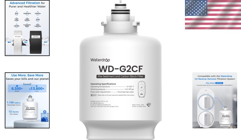 G2CF Filter Replacement for G2 G2P600 G2MNR Reverse Osmosis System 12 Life gallery