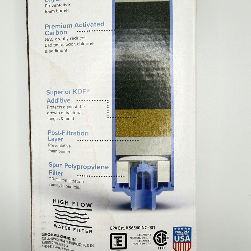 CAMCO 40043 Tastepure Water Filter with Flexible Hose Protector RV Trailer gallery