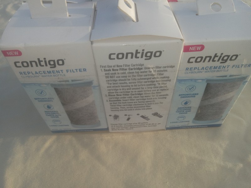 Lot 2 Contigo Replacement Water Filter Cartridge #1352812 Clybourn Water Bottles gallery