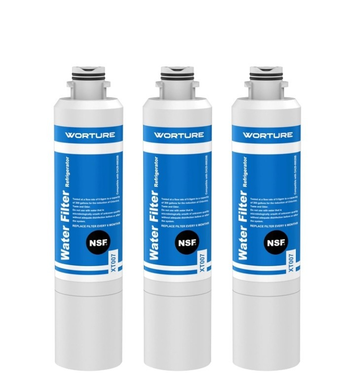 3 Pack Worture DA29-00020B HAF-CIN/EXP ReplacementRefrigerator Water Filter..110