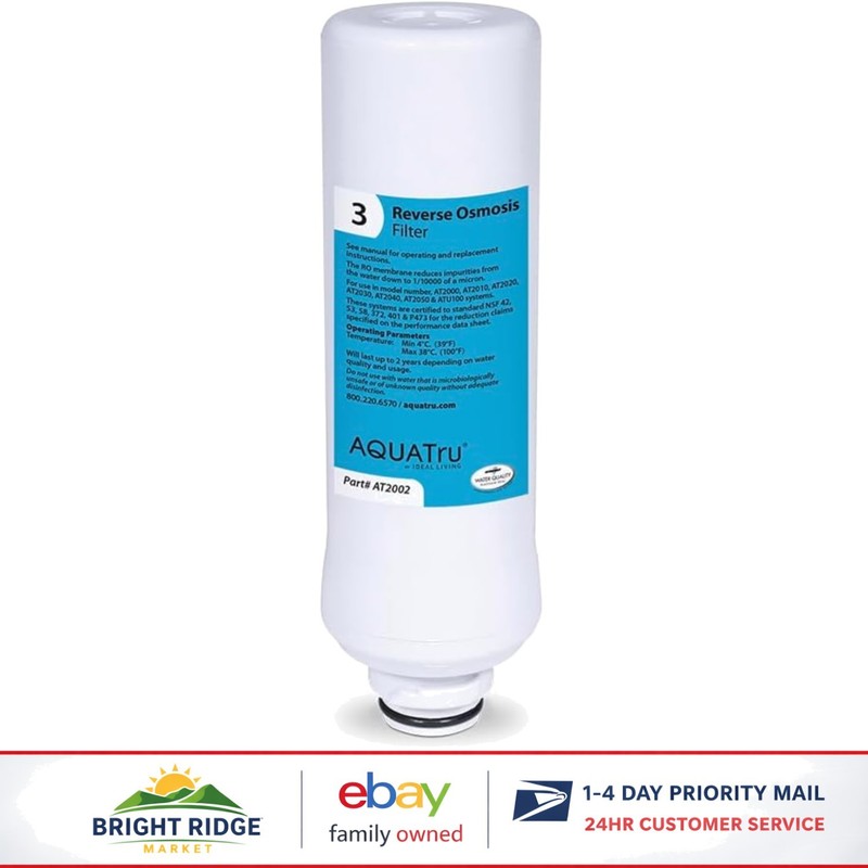 Reverse Osmosis Filter Stage 3 for Safe Drinking Water Purification System