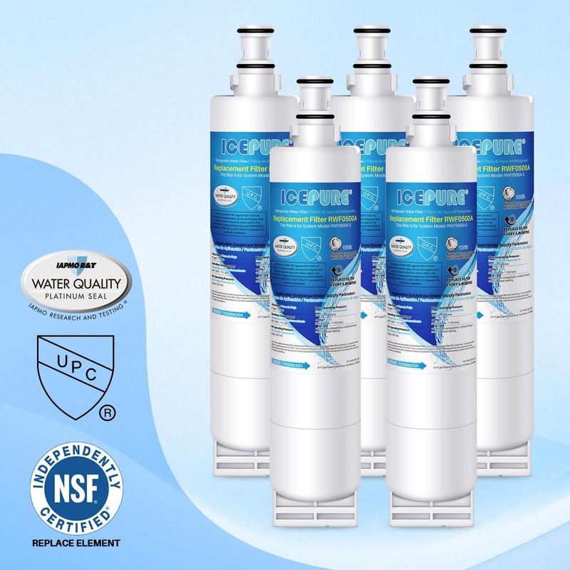 ICEPURE RWF0500A Refrigerator Water Filter Replace for 4396510,Filter 5,4396508