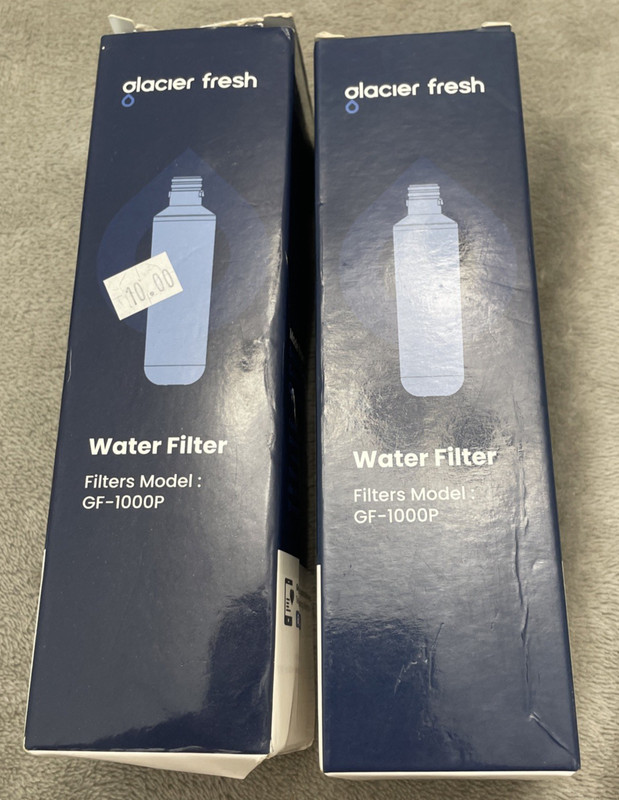 Lot Of 2 Glacier Fresh Refrigerator Water Filter Replacement GF-1000P New Sealed