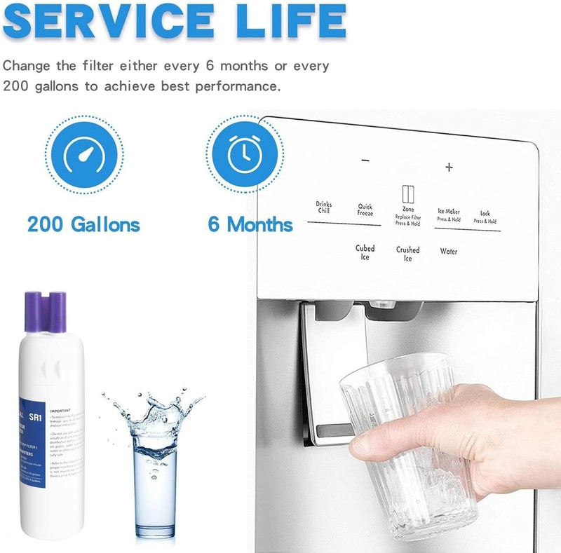 6 Month / 200 Gallon Capacity Replacement Water Filter (NSF43, NSF53, NSF401) gallery