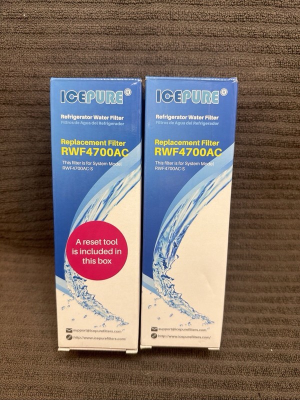 RWF4700AC Water Filter Fit for LT1000P, ADQ747935, LMXS28626D, LT1000PC 2PACK