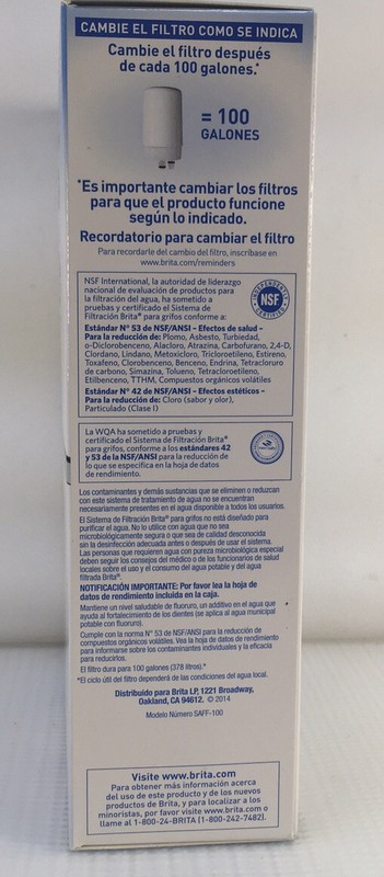Brita Basic Faucet Mount Water Filtration System White OPEN BOX gallery