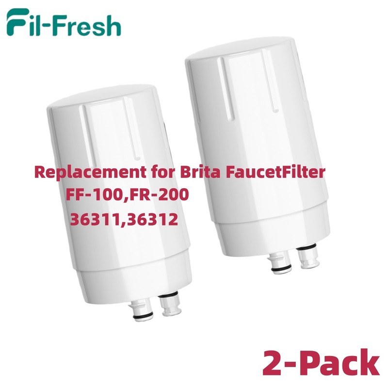 Fil-Fresh 2/4-Pack Faucet Filter Replacement for Brita FF-100 FR-200 36311 36312
