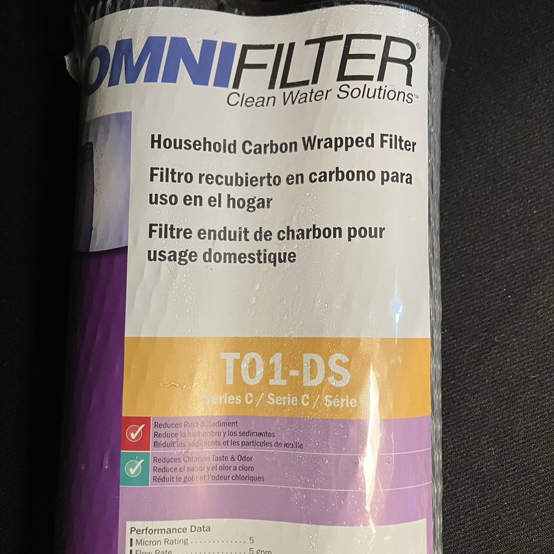 Carbon Wrapped Water Filter Omnifilter T01-DS Series C 2Pack New