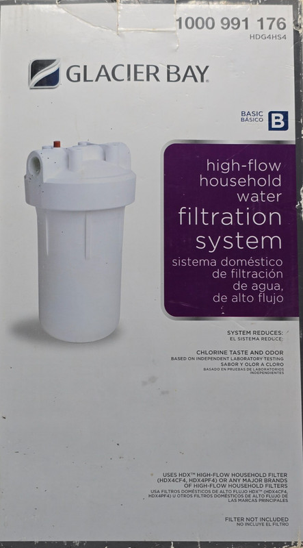 Glacier Bay High-Flow Household Water Filtration System Basic B NOS 1000991176