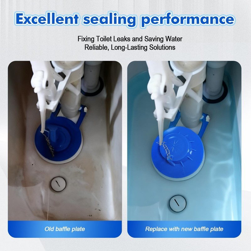 Toilet Flapper Replacement Kit - Universal 2 Inch Toilet Flapper with Stainle... gallery