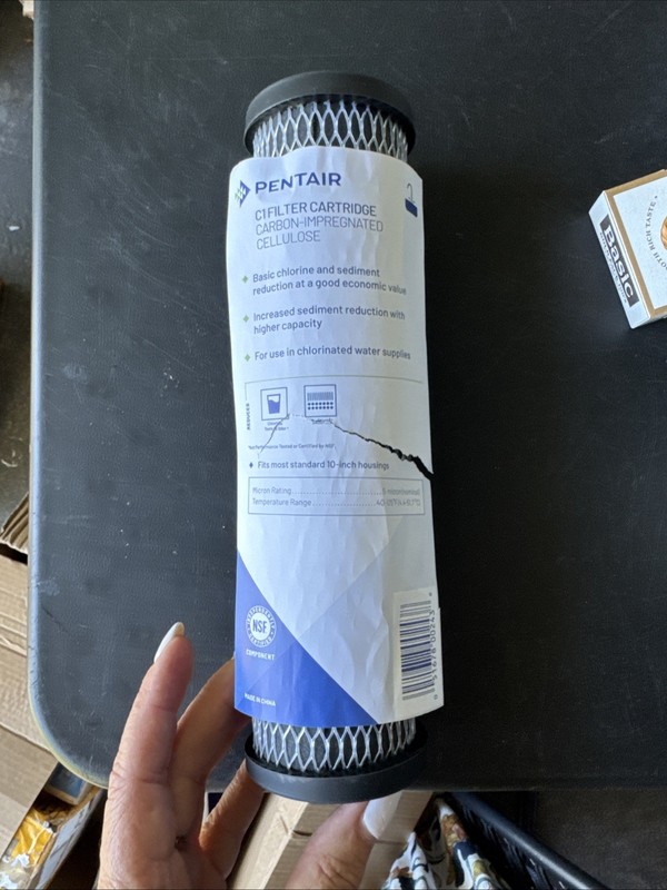 Pentair Pentek C1 Carbon Water Filter, 10-Inch, Under Sink Dual Purpose