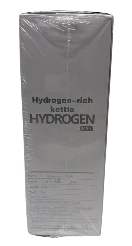 Hydrogen Rich Water Bottle Generator 300mL Portable Smart Cup Silvery-U6 gallery