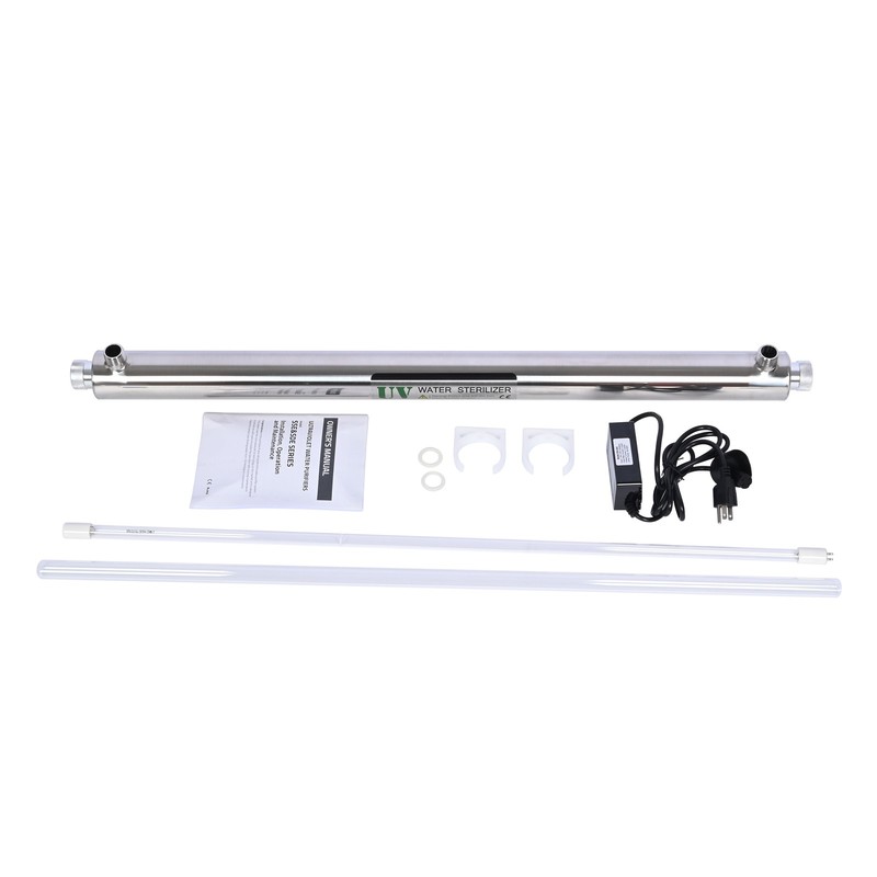 110V 55W UV Water Purifier 12GPM Ultraviolet Water Purifier Filter Stainless Ste