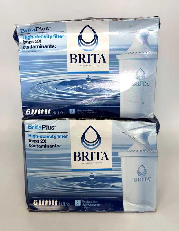 2 Pack Brita BritaPlus Replacement Water Filter - 12 Filters *NEW Damaged Box* gallery