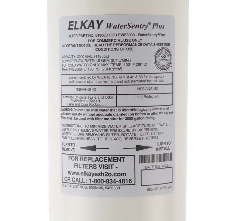 Elkay WaterSentry Plus Water Filter for Bottle Fillers 51300C gallery