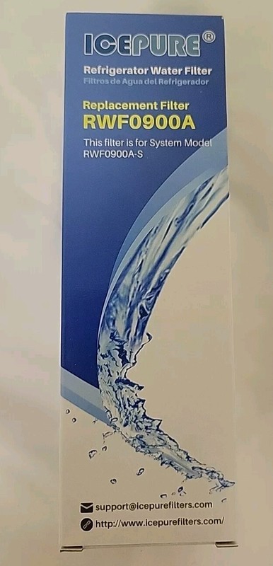 ICEPURE RWF0900A-S Replacement Water Filters For Refrigerator Lot Of 2 NEW NIB
