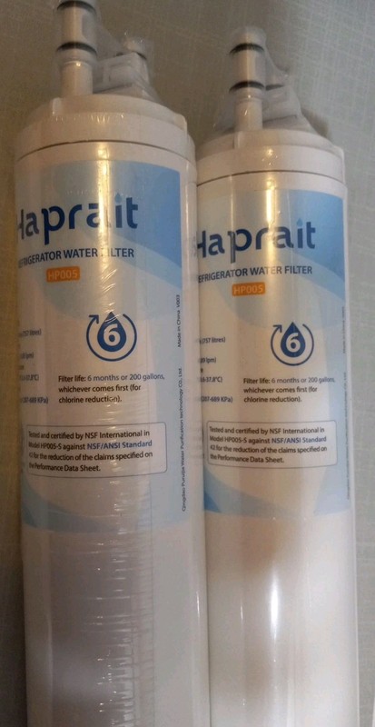 Haprait Replacement Refrigerator Water Filters HP005 Lot Of 2 New w/o Boxes gallery