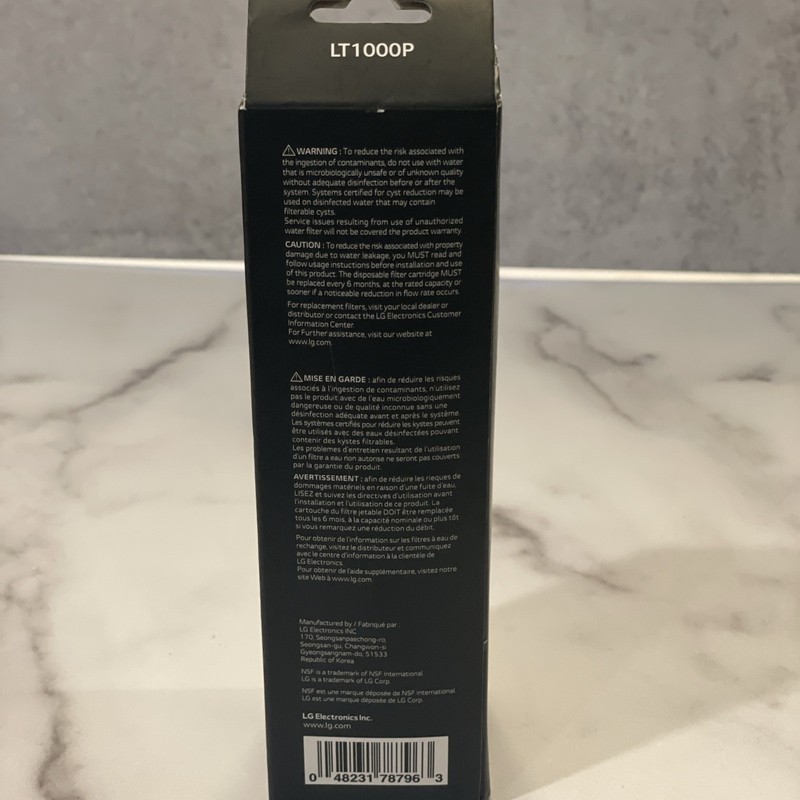 LG LT1000P 6Month / 200Gal Capacity Replacement Refrigerator Water Filter-New gallery