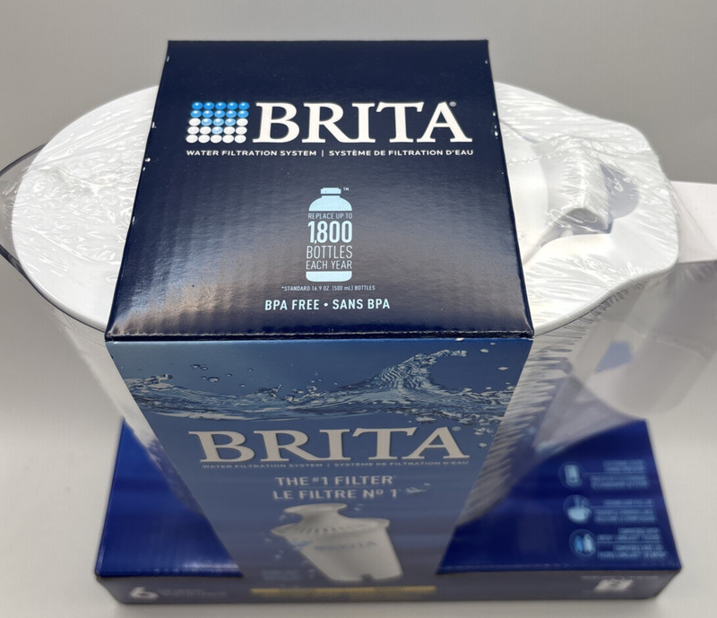Brita SOHO Water Filtration System Pitcher WHITE 6 Cup NEW Plus 6 Extra Filters gallery