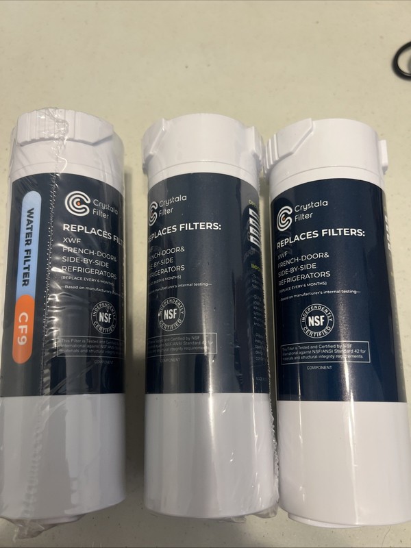 3 Crystala Filter XWF Water Filters. CF9 (French Doors/Side By Side)