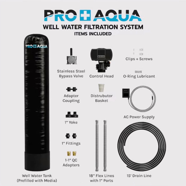 PRO+AQUA PRO-WELL Whole House Well Water Filter System 10 GPM Single Stage NEW gallery