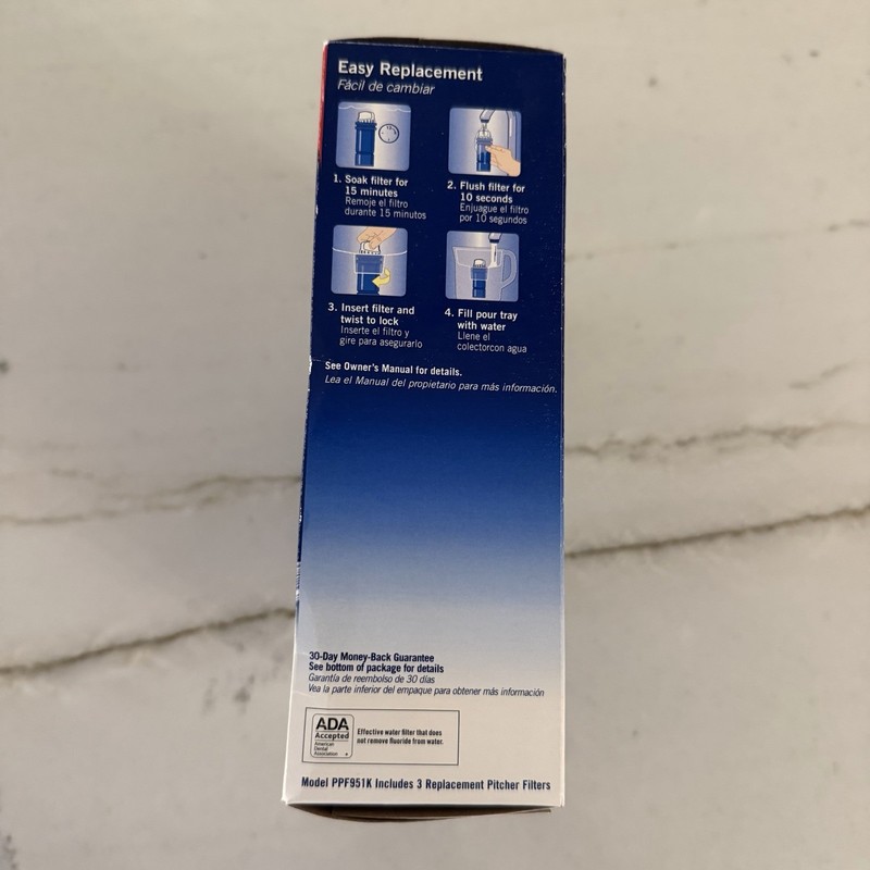 NEW PUR Max ion PPF951K 3X Replacement Filter 3 Count Blue Pitcher Dispenser gallery