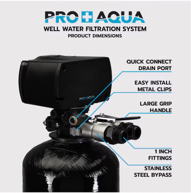 PRO+AQUA PRO-WELL Whole House Well Water Filter System 10 GPM Single Stage NEW gallery