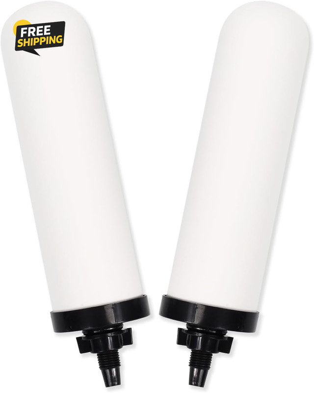 2 Pack 7» Ceramic Water Filter Candle,7 Inch Water Filter Replacement Filters