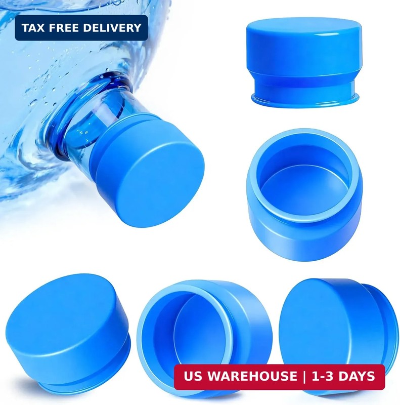 Gofriipai Upgraded 3 and 5 Gallon Water Jug Cap, Silicone Reusable Replacement C