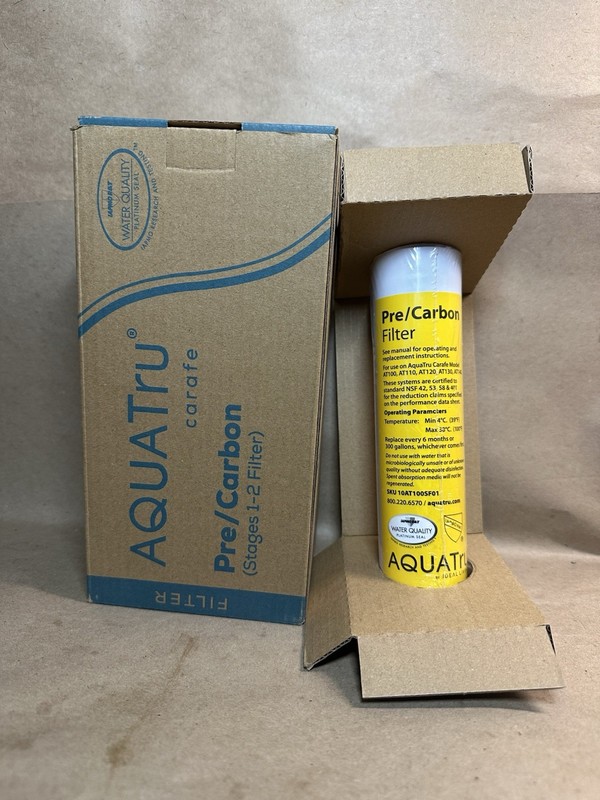 AquaTru Carafe AT100 2 Stage Pre/Carbon Filter – Genuine Filter Sealed In Box