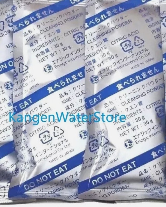 2 (Two) Cleaning Powder KANGEN ENAGIC Alkaline Water LEVELUK Cleaner Citric