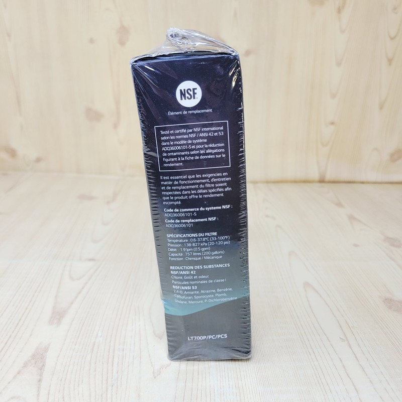 New Sealed LG Genuine Water Filter Replacement Cartridge LT700P/PC/PCS NSF gallery