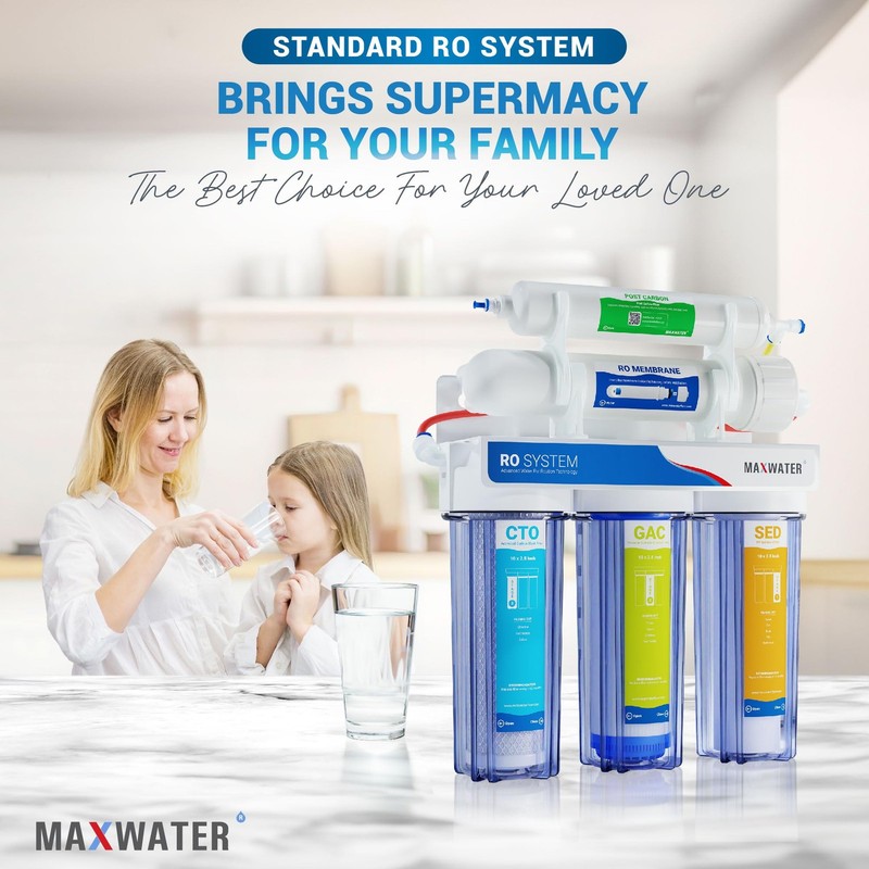5 Stage 100 GPD (Gallon Per Day) RO (Reverse Osmosis) Standard Water Filtrati... gallery