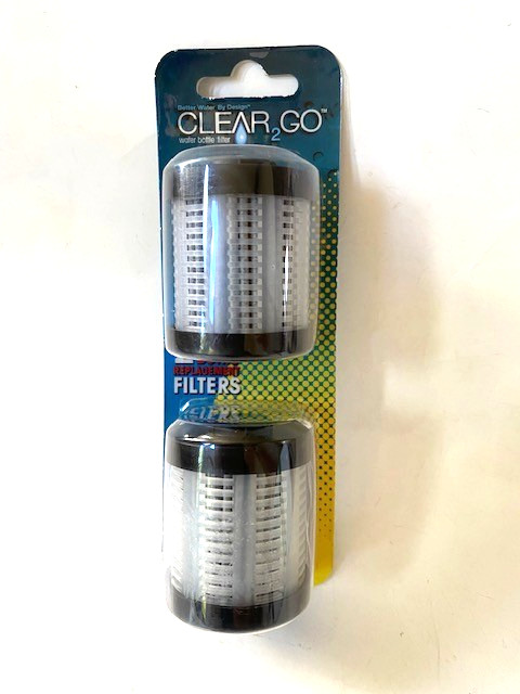 Clear2Go Water Bottle Filters, CWF202, 100 Gallons Each, Pack of 2 – NEW, SEALED