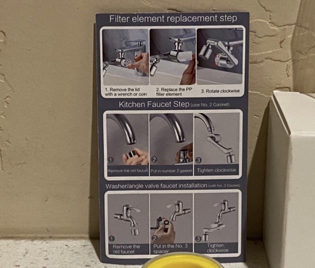 KIEYNA Faucet-Mounted Water Filter System w/ Replacement Cartridges & Instal NEW gallery
