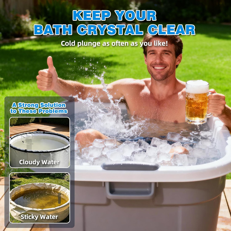 300 GPH Cold Plunge Filter for 100-600 Gal Ice Bath Tub & Cold Plunge Tub, Small gallery