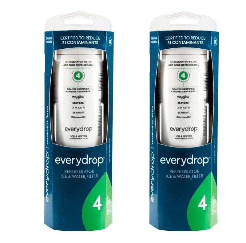 2 Pack Ice and Water Refrigerator Filter 4 ED²R4RX²D1 Sealed NEW