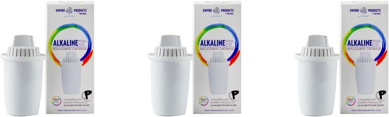 New Wave Enviro Alkaline Filter Cartridge 3 Pack 80 Gallon Pitcher Replace