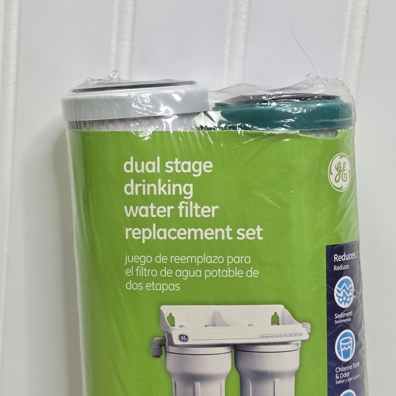 GE FXSVC Under Sink Dual Stage Drinking Water Replacement Filter Couple White gallery