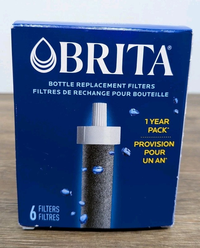 BRITA Bottle Replacement Filters 6 Filters 1 Year Pack Genuine Original
