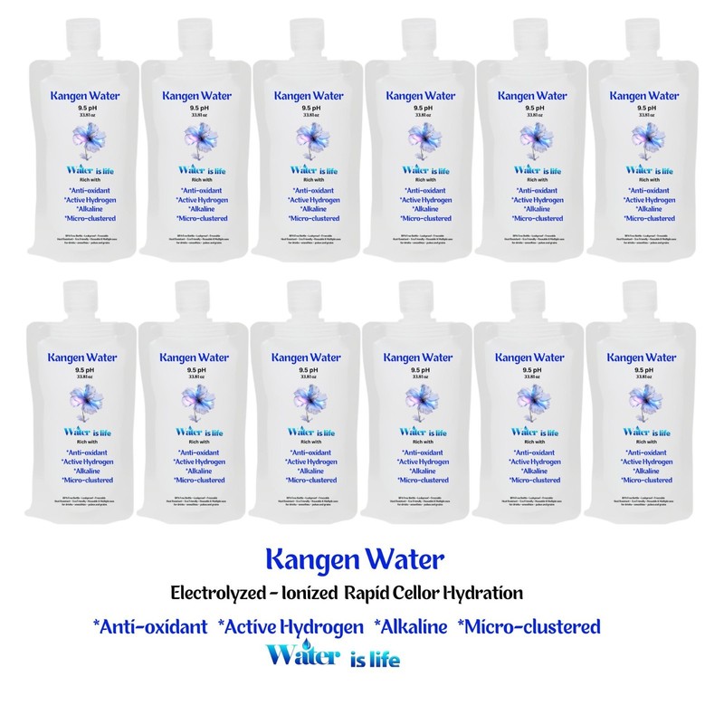 Kangen Water 9.5 pH Structured Ionised Alkaline Water 12 x 33.81 Fl Oz gallery