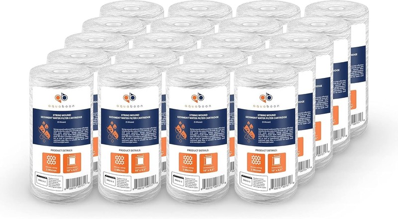 Aquaboon 5 Micron Water Filter 10 x 4.5 inch – String Wound #1842R T6-4